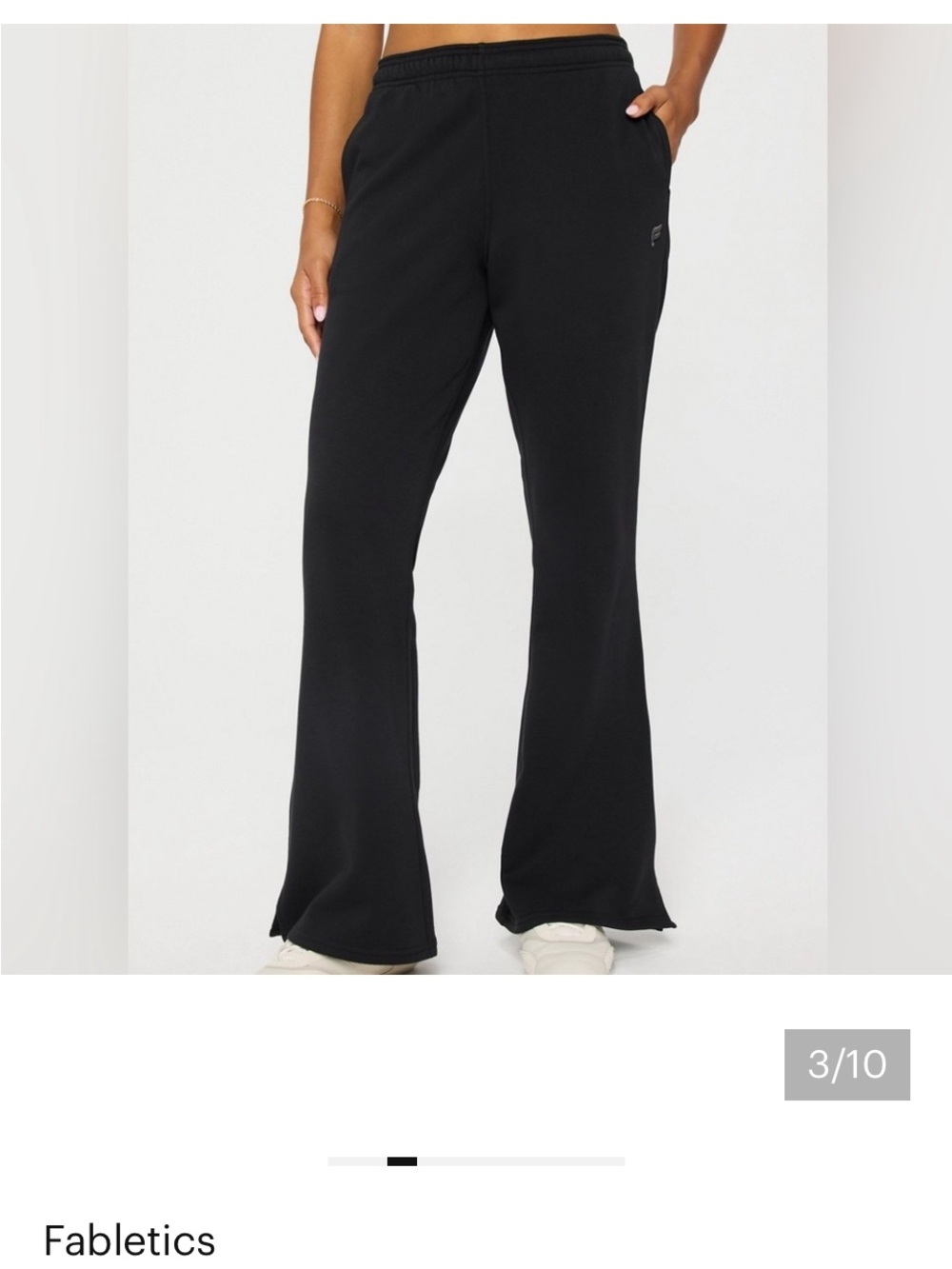 Fabletics Year Around Terry Flare Pant - Size S